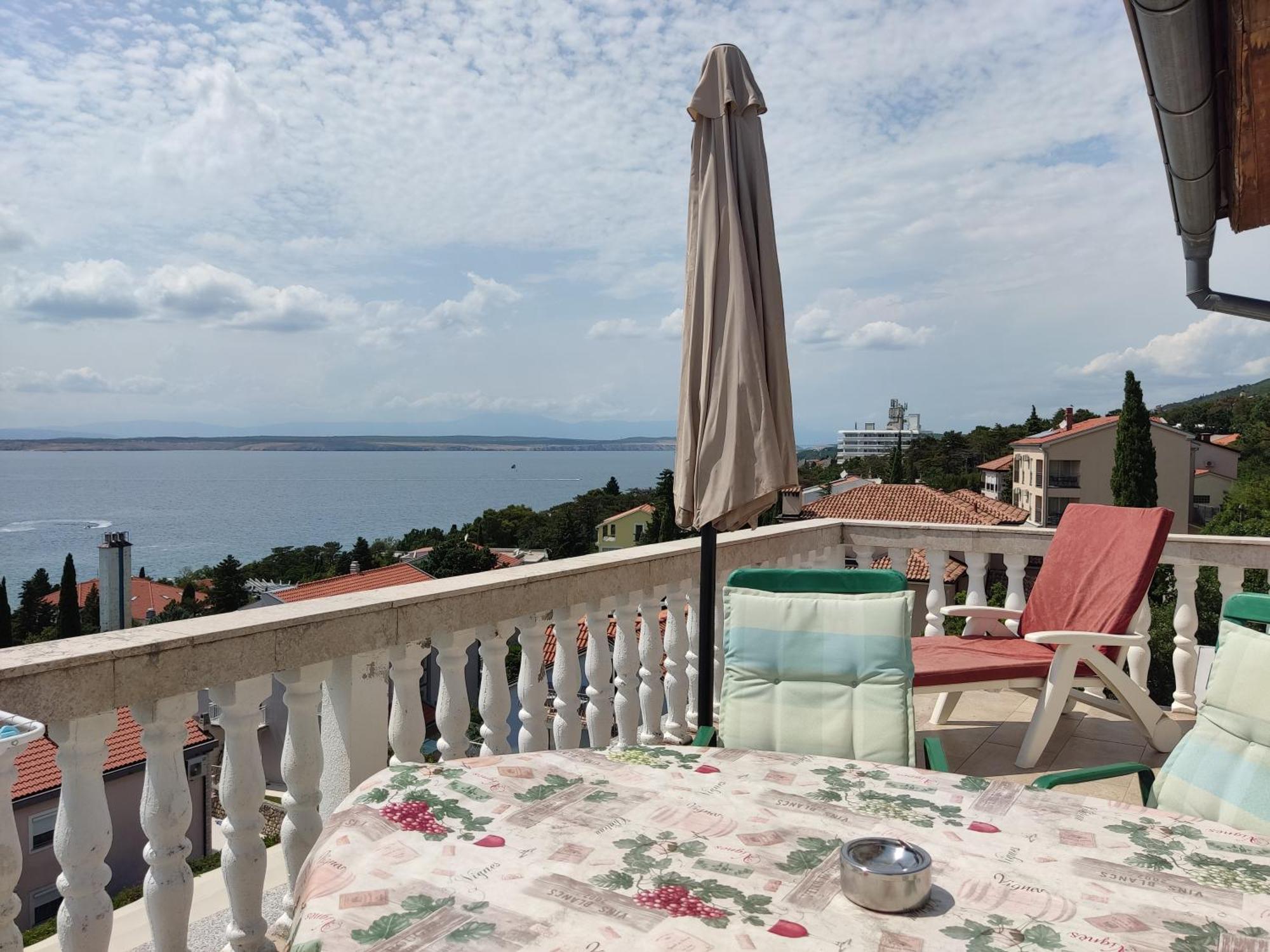 Panorama View Close Sandy Beach 100M To Talasoterapija, Crikvenica Exterior photo